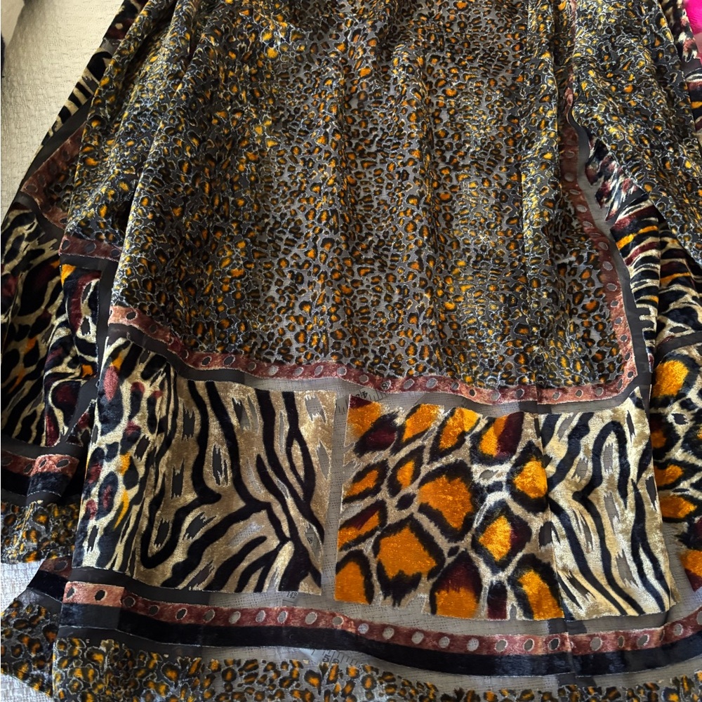 Carole Little mixed leopard burnout leopard kimono - Picture 7 of 8